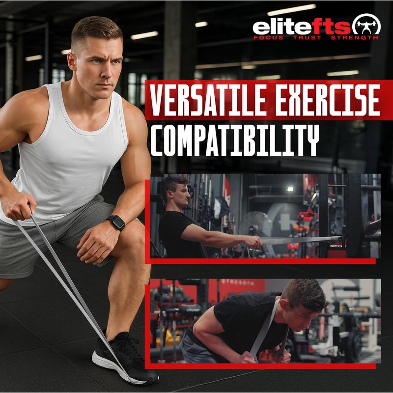 EliteFTS Pro Resistance Band - Boost Core Stability and Flexibility with This Portable, Joint-Friendly Tool - 41" Long (PRO Light Resistance Band, Orange) (Pair) - Image 3